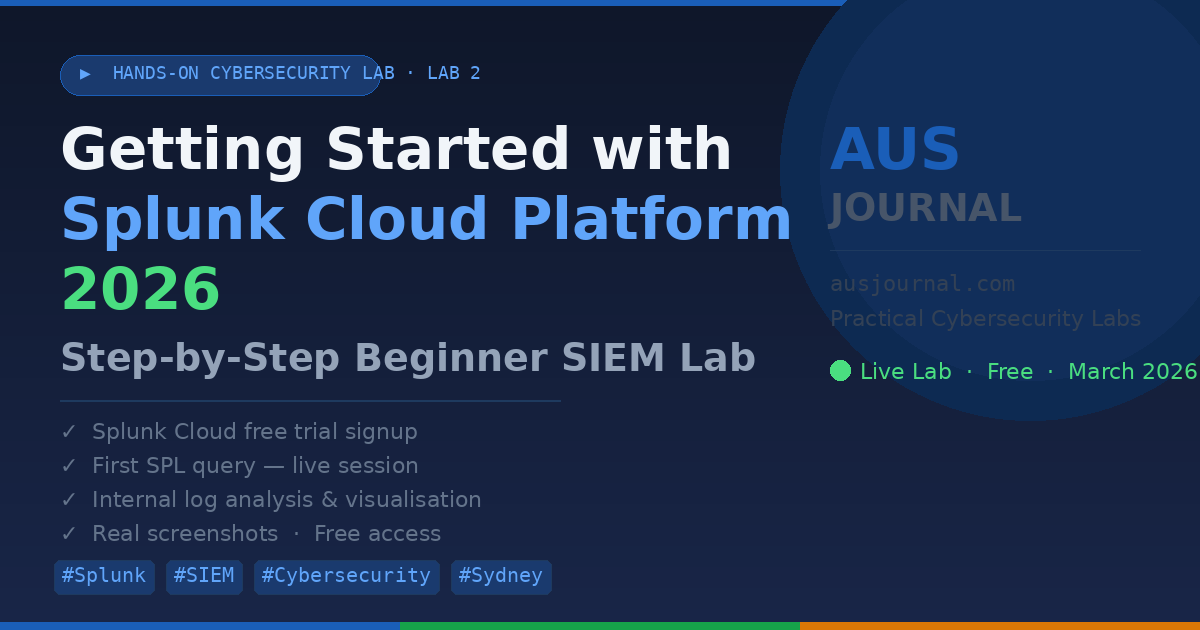 Getting Started with Splunk Cloud Platform 2026 — Step-by-Step Beginner ...